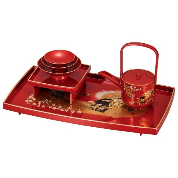 日本製　Made in Japan 山中漆器 京雅 屠蘇器＜お正月　令和　おせち　お祝い　謹賀新年＞
