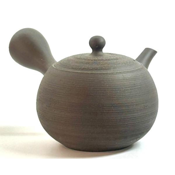常滑焼 セラメッシュ茶こし急須 石龍 上村夏江 窯変松皮（黒/朱/緑