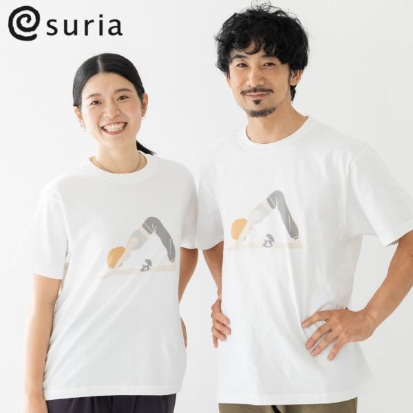 スリア ヨガ suria ヨガウェア ブランド おしゃれ かわいい メンズ レディース Tシャツ Muga Kawakami ヨガトップス ピラティスウェア トレーニングウェア フィ