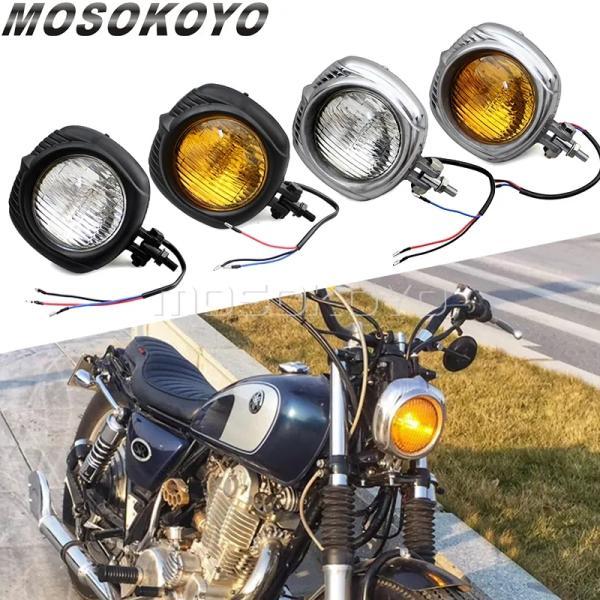 並行輸入品 ハーレーダビッドソン ヴィンテージレトロヘッドライト ホンダカフェレーサーカスタムチョッパーヘッドランプ ビームエレクトロラインヘッドラ