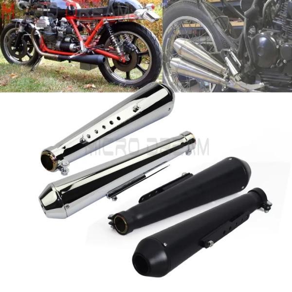 トルクコーン レフトアップエキゾーストパイプ クロームメッキ SR400