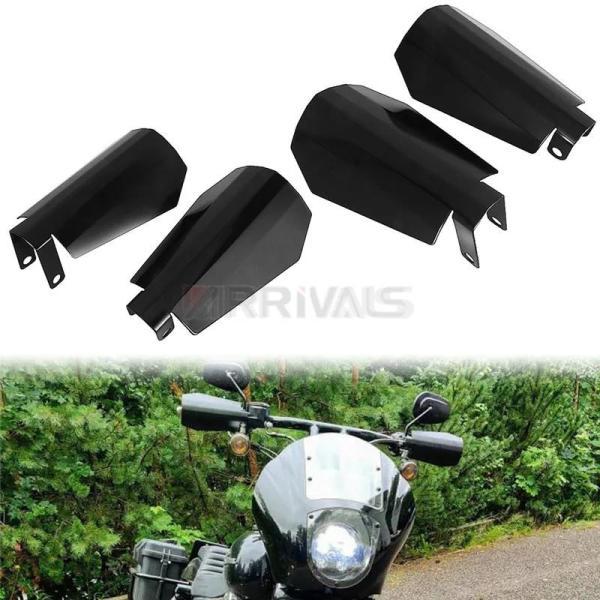 並行輸入品 ハーレー 2個黒シェードハンドガード棺カットチェーングローブスポーツスターxl dyna baggers風保護カバー