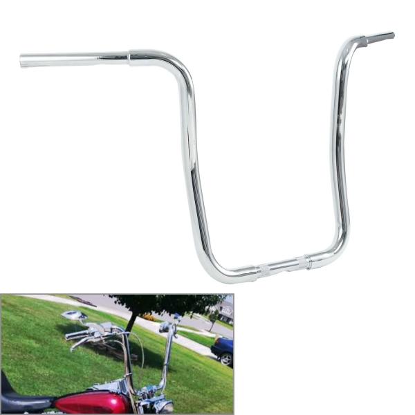 並行輸入品 ハンドルバー 12 14 16 18インチ RISE 1 1 4インチ ハーレースポーツスターXL FXSTカスタム用ハンドルバー