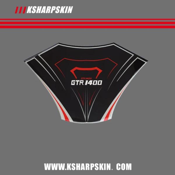 並行輸入品 カワサキGTR 1400用カーボン製 傷強い バイクステッカー