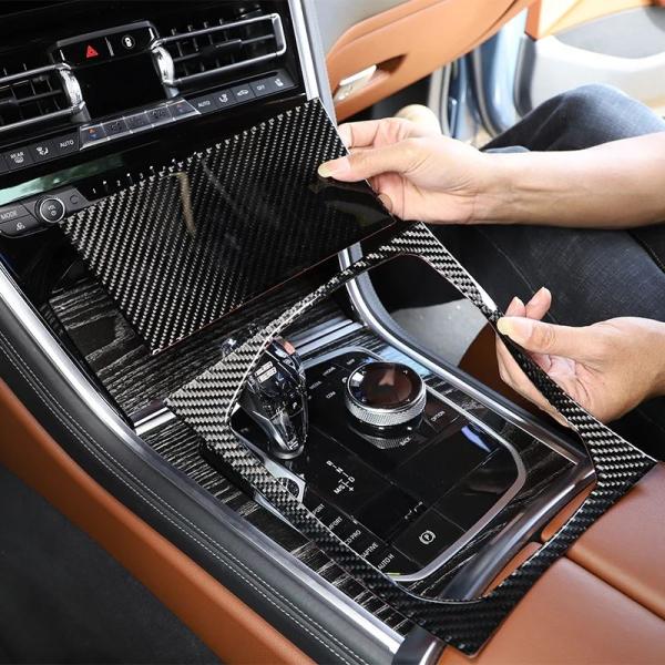 中央制御システム用ソフトカーボンインテリアアクセサリー BMW 8シリーズ m850i g15 g16 20192022