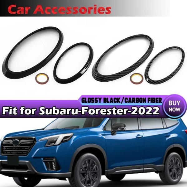 並行輸入品 2022 + スバル XV フォレスターアウトバックフロントリアロゴエンブレムバッジリング装飾カバー ABS ステッカーアクセサリー