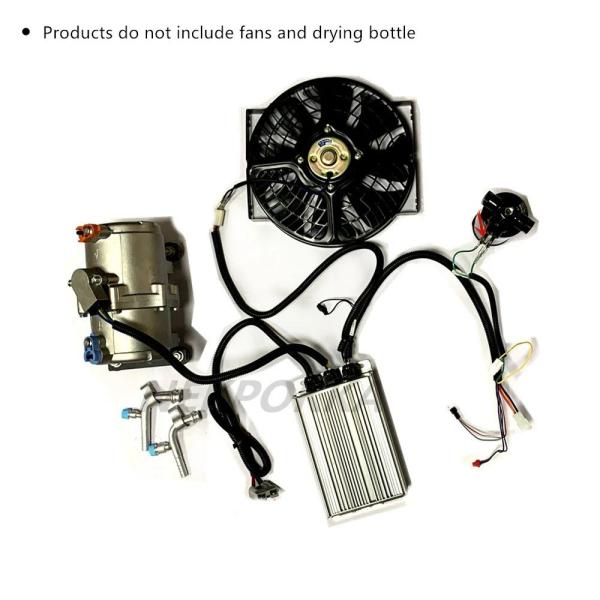 電動エアコンコンプレッサー 12V 24V あらゆる車両電動