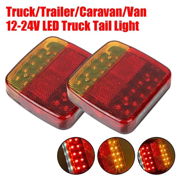 並行輸入品 磁気ワイヤレス LED トレーラーリアテールライト信号ハザードブレーキランプキャラバン RV キャンピングカートラックトラックトラックテールラ