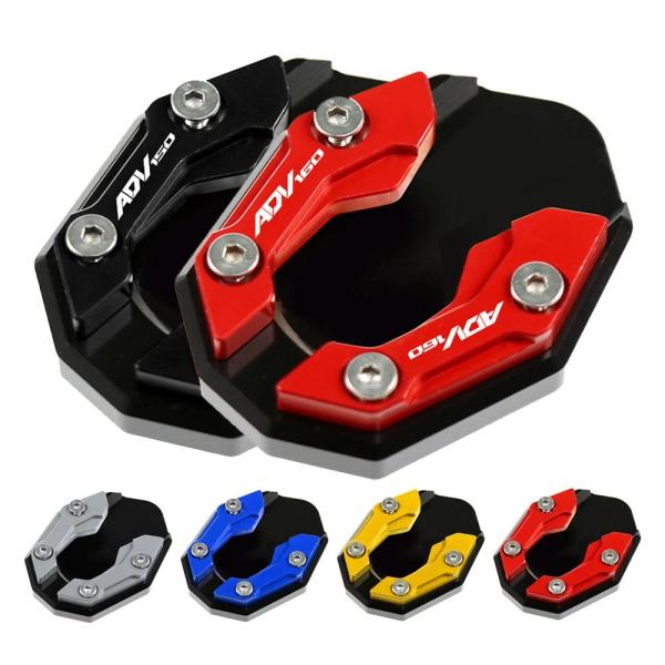 並行輸入品ホンダ ADV150 ADV160 VAROI160 ADV 160 150 オートバイアクセサリーサイドスタンド拡大プレートキックスタンド EXTENSIO