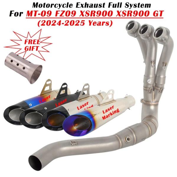 並行輸入品MT-09 FZ09 XSR900 GT 2024 2025用スリップオン オートバイ