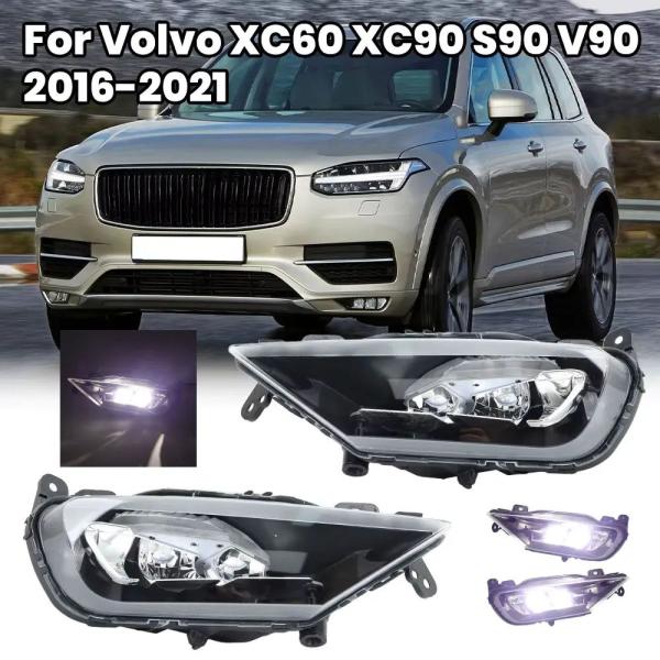 並行輸入品ボルボ XC60 XC90 S90 V90 2016-2019-21用 LEDフォグランプ フロントバンパー フォグライト ヘッドライトアセンブリ カ