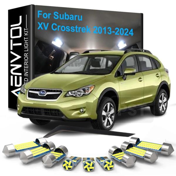 並行輸入品 スバル XV クロストレック ハイブリッド 2013-2024 Canbus 車内LEDライト 8個入り 車用