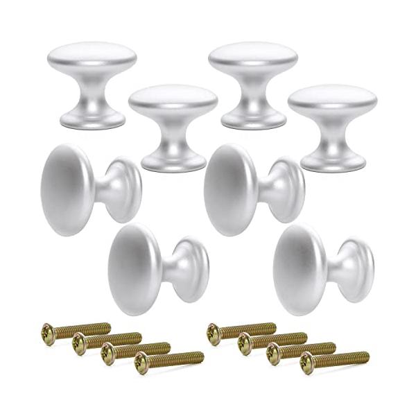 【専用ネジ付き8個セット】Pstyle.のアルミ製取っ手は、取り付け用ネジが付属しています。ドライバーさえあれば、すぐにでも取手の交換が可能です。【ノブは3色から選べます】家具に合わせて3つのカラーからお選びください。光沢を抑えたマットな仕...