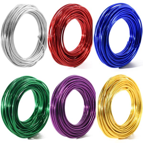 Pstyle. 針金 アルミワイヤー クラフト 手芸 太さ3mm 全長10m PST-047