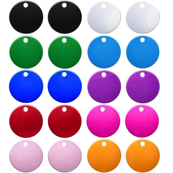 Pstyle. ネームプレート アルミ ドッグタグ キータグ ネームタグ 円 20個セット PST-188