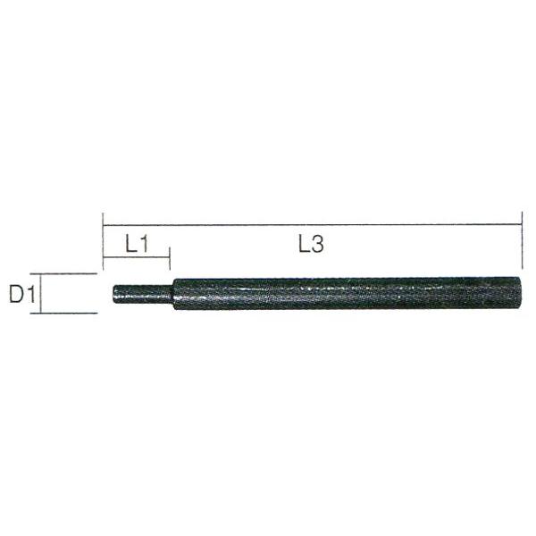 HiKOKI アンカ打込棒(A) W-1/4″(2分) (SDSプラスシャンク) く手ハンマによる打込用> 971794