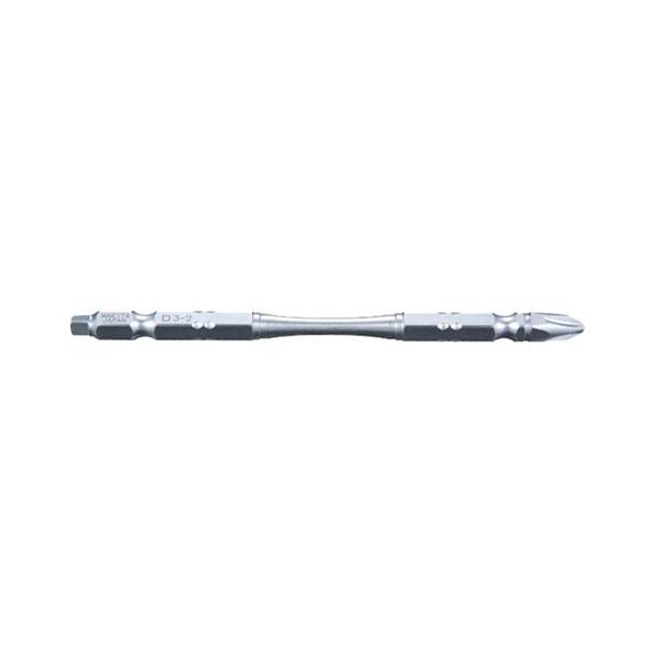 マキタ　トーションタフビットNo.2プラス・No.3四角(マグネット付) 四角・プラス両頭 110mm  A-50631