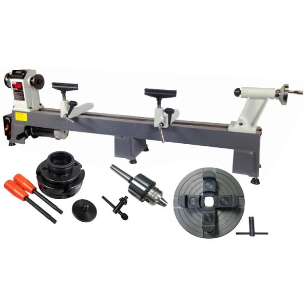 ピーウッド 木工旋盤 PWL-450VD ロングワークフルセット : P-TOOLS.COM