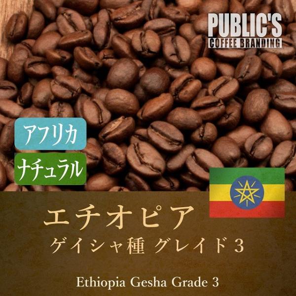 焙煎 200g エチオピア ゲイシャ ナチュラル G3 スペシャルティコーヒー最高品種 コーヒー豆 注文後焙煎 珈琲豆 おすすめ 酸味 高級紅茶  :rb0007:PUBLICS COFFEE BRANDING 通販 