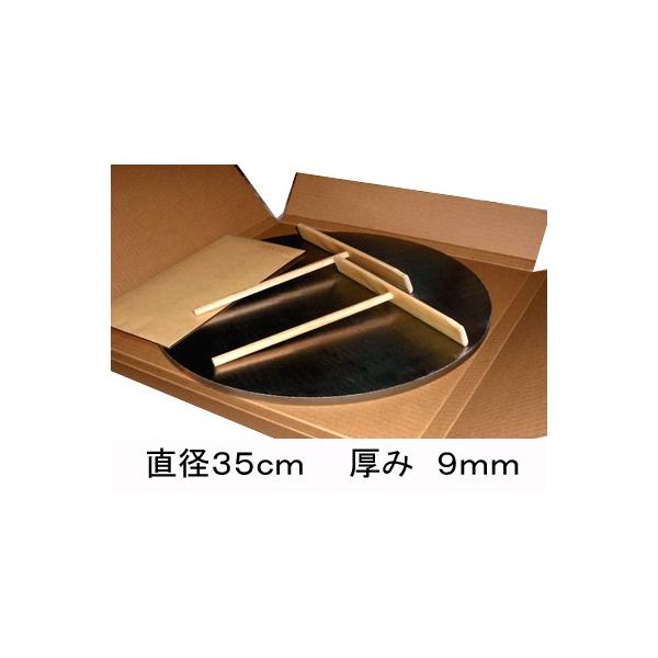 クレープ用鉄板（直径35cm、厚み9mm）とトンボ2本　オリジナルレシピ付き