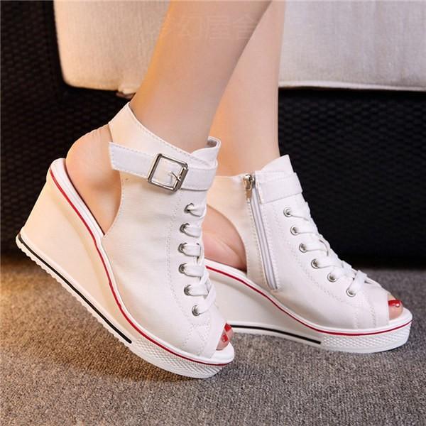 個別即納 ヒールスニーカー レディース スニーカー サンダル ハイヒール ウェッジソール カジュアルシューズ 厚底スニーカー インヒール 厚底 Buyee Buyee Japanese Proxy Service Buy From Japan Bot Online