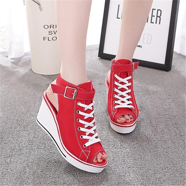 個別即納 ヒールスニーカー レディース スニーカー サンダル ハイヒール ウェッジソール カジュアルシューズ 厚底スニーカー インヒール 厚底 Buyee Buyee Japanese Proxy Service Buy From Japan Bot Online