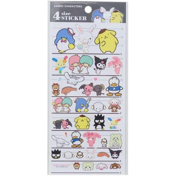 カミオジャパン サンリオキャラクターズ[シールシート]4サイズステッカー 4SIZE STICKER/3 サンリオ 送料込
