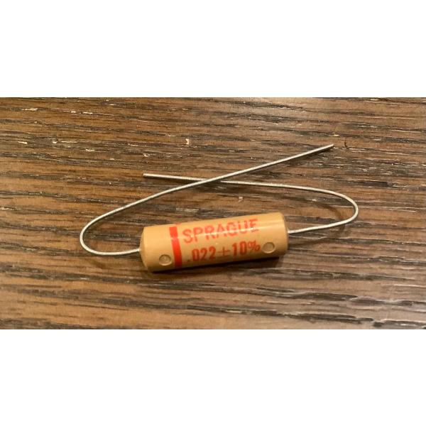 ビンテージ Sprague 157P .022 100v コンデンサ 新品 Black Beauty お