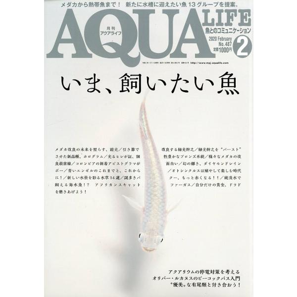 アクアライフ　　２０２０年２月号　通巻５5４号　　−付録ポスターカレンダー付ー