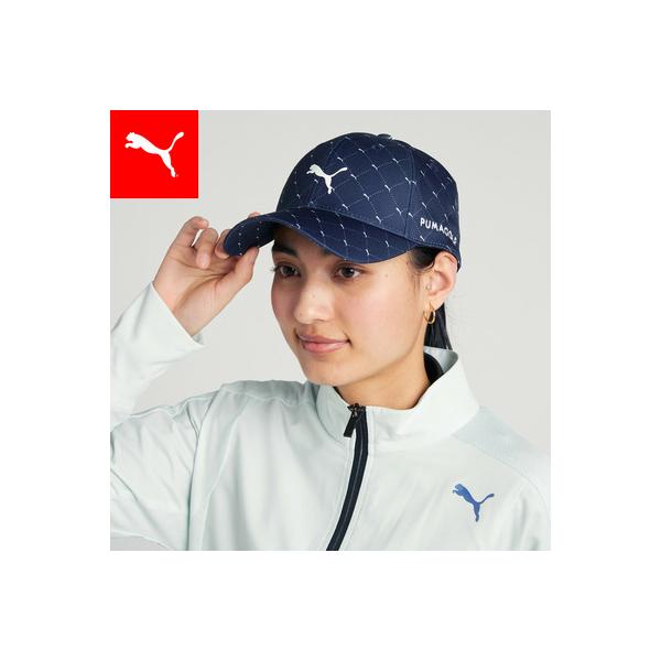 PUMA 『11日5倍』ウィメンズ ゴルフ W キャット アーガイル AOP