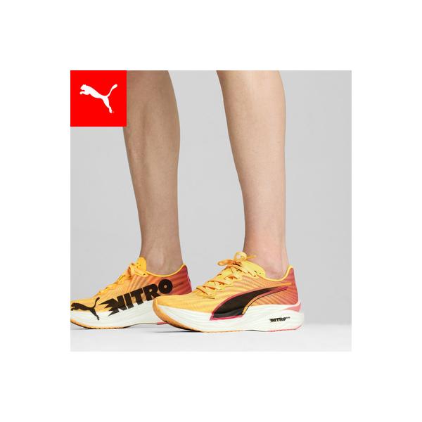 『24日‐26日5倍』プーマ レディース ランニング スニーカー PUMA ウィメンズ ディヴィエイト ニトロ エリート 3 FIRE ランニングシュ