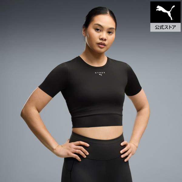 『20日‐23日19倍』【公式】プーマ PUMA ウィメンズ トレーニング PUMA x HYROX PWRMODE クロップ 半袖 Tシャツ レディ