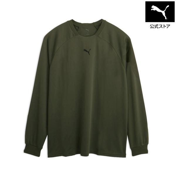 『29日‐10月2日19倍』【公式】プーマ PUMA メンズ トレーニング ロゴ AOP 長袖 Tシャツ  ジム 運動