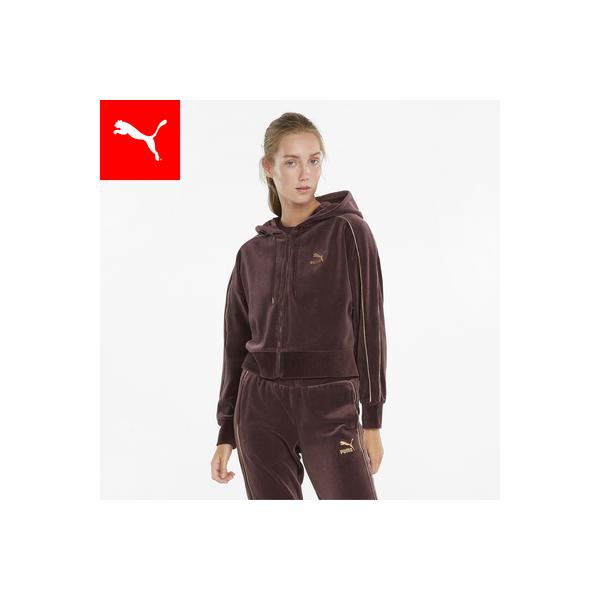 ってパイピ 28日 ベロア フルジップ フーディー ウィメンズ プーマ公式オンラインストア 通販 Paypayモール