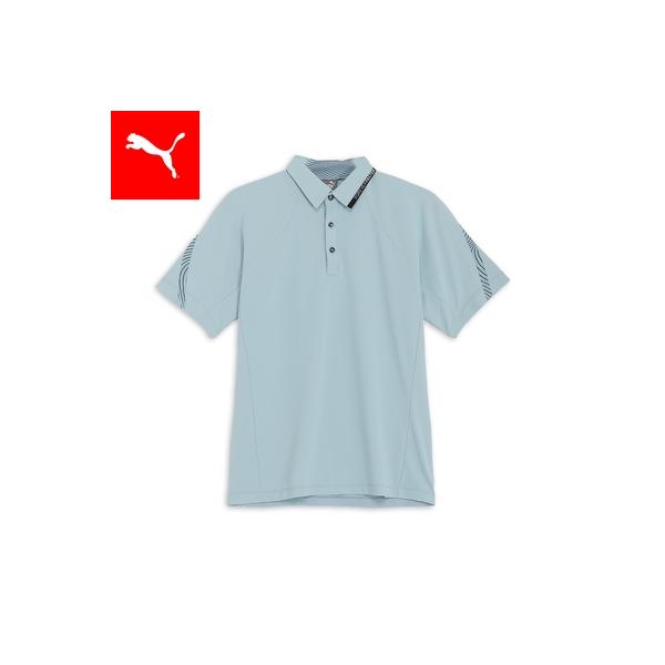 プーマ ゴルフ ストレッチ ハイブリッドネック 半袖 ポロシャツ ウェア M セール】PUMA プーマ メンズ ゴルフ PF ストレッチ ハイブリッド
