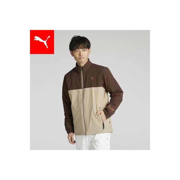 PUMAゴルフ ジャケット PUMA 『24日‐26日5倍』メンズ ゴルフ ストレッチ タフタ カラー