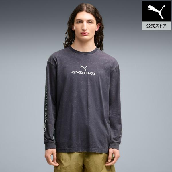 【公式】プーマ PUMA メンズ ラン カルチャー コレクティブ リラックスド ウォッシュド グラフィック 長袖 Tシャツ