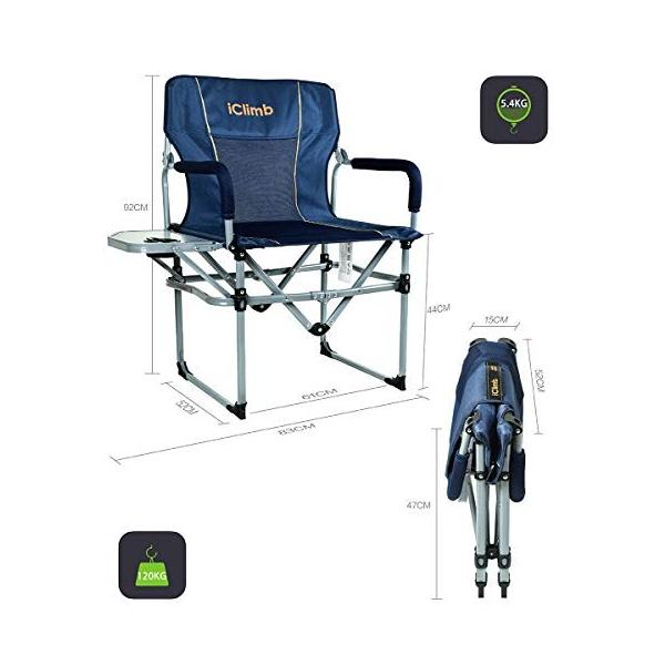 Iclimb デッキチェア ローチェア アウトドア チェア コンパクト 折りたたみいす キャンプチェア キャンプ用 椅子 ローチェア キャンプ 椅子 Apaproduction Fr