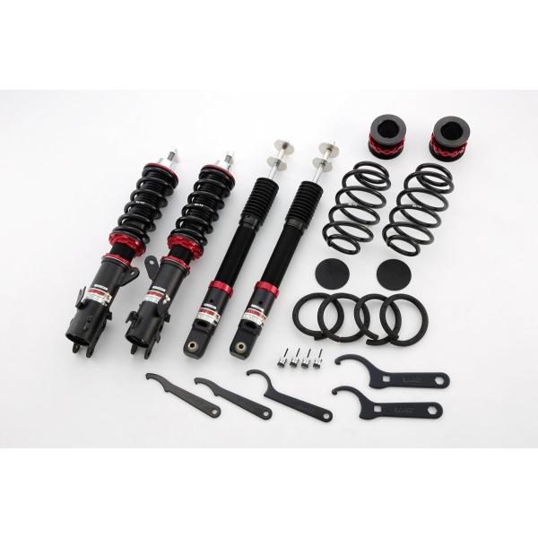 大きい割引 Blitz ブリッツ 車高調レンチ付n Box Jf3 2wd ダンパーサスペンションフロントリア4本セット全長調整式減衰 力32段調 当社の