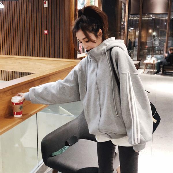大きいサイズ  レディース パーカ スウェット 厚手 オシャレ M〜4XL相当 インスタ映え LL 2L 3L 4L 5L 春秋冬