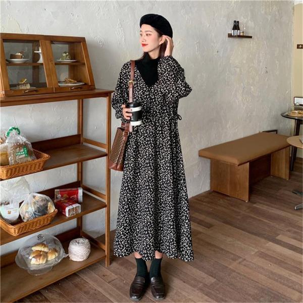 ワンピース 8点セット　まとめ売り　Mサイズ　　期間限定　お買い得‼️① WEB限定・洗える】 リブコンビタイプライター ワンピース