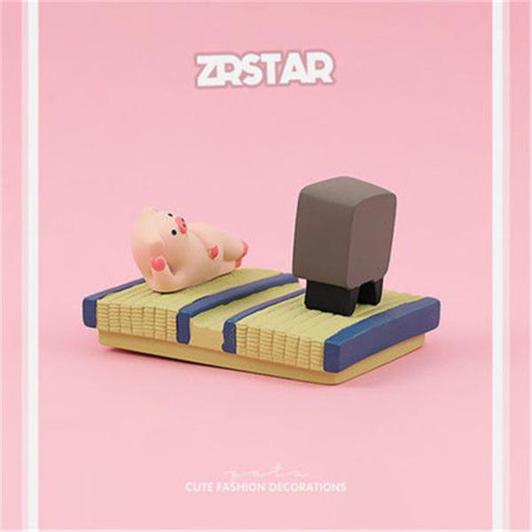 スマホスタンド ピッぐ おもしろ かわいい スマホホルダー 卓上 車 android iPhone 雑貨 グッズ 多機種対応