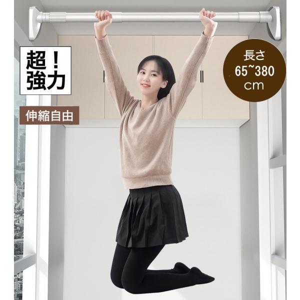 強力 突っ張り棒 3m ステンレス 耐荷重100kg パイプ径32mm つっぱり棒 3m以上 長い 洗濯 仕切り棒