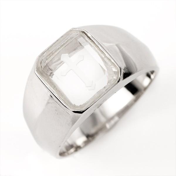 メンズ リング 印台 リング シルバー クロス 安い オーダー L101 Pure Precious 通販 Yahoo ショッピング