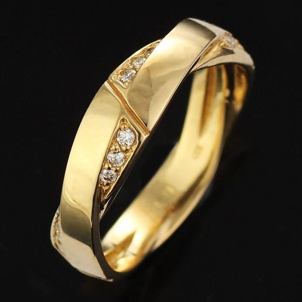 指輪 メンズ リング メンズ イエローゴールド 18金 ダイヤモンド 安い 今だけ代引手数料無料 Supersport Tn