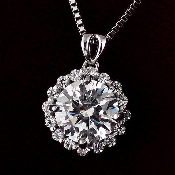 「高品質」ダイヤモンド 1カラットプラチナネックレス GIA鑑定書8239 ネックレス 通販 オンライン