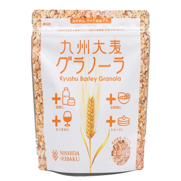 西田精麦 国産大麦グラノーラ 200g×6袋