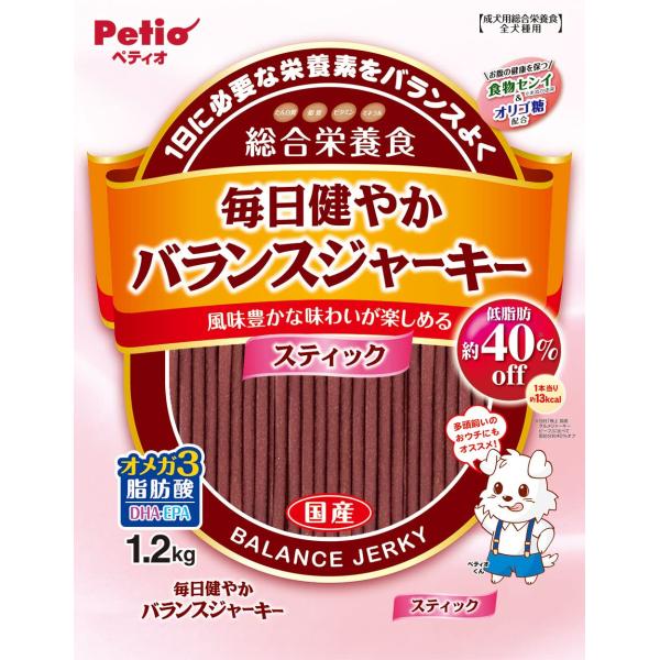 ペティオ毎日健やかバランスジャーキースティック1．2kg
