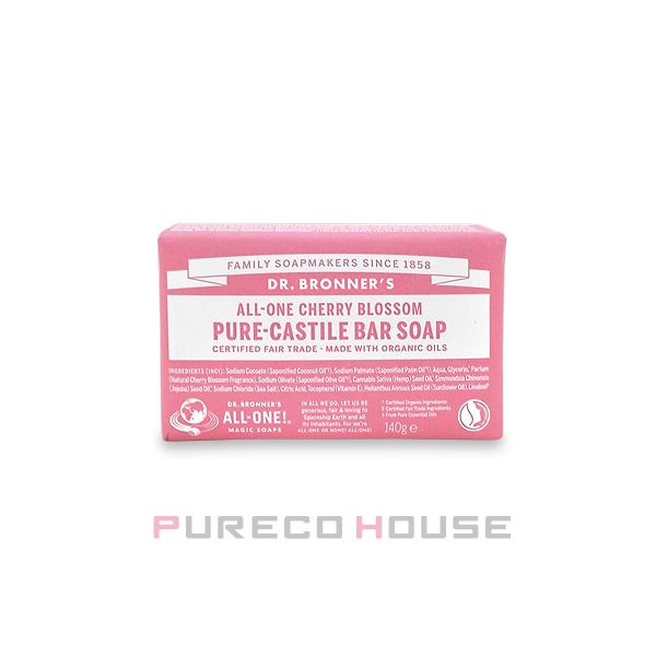 ドクターブロナー(Dr.Bronner's)マジックソープバー（固形石鹸）140gチェリーブロッサム【メール便は使えません】