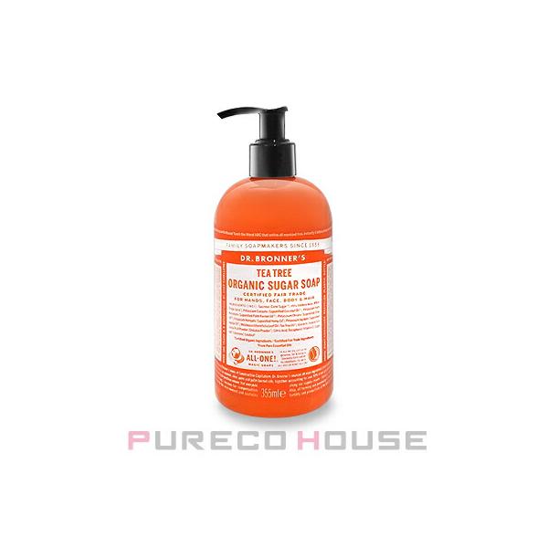ドクター ブロナー（Dr．Bronner's） オーガニック シュガーソープ ティートゥリー 355ml【メール便は使えません】
